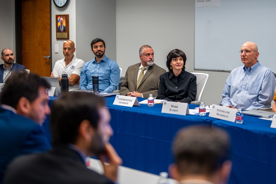 Railroad Commissioner Christi Craddick welcomes members of AmCham Argentina at RRC Austin headquarters