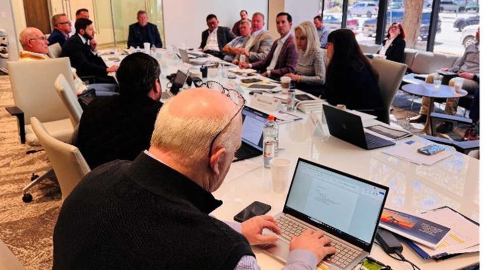 STOPTheft task force members in a meeting discussion